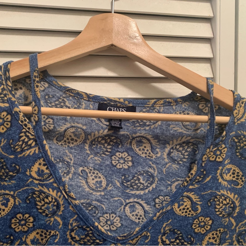 Chaps blue tshirt size XL
